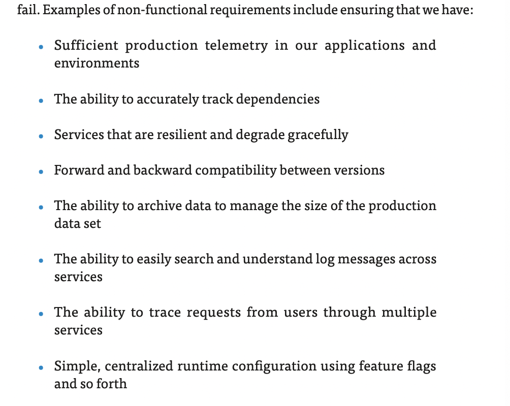non-functional requirements